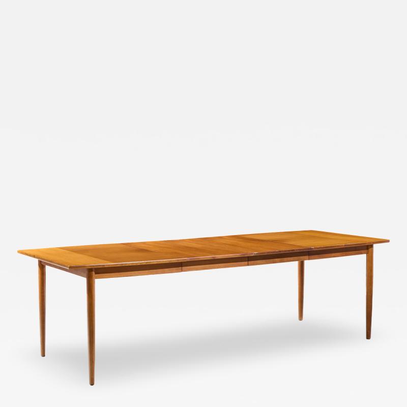 Barney Flagg Barney Flagg for Drexel Parallel Walnut Expanding Dining Table with 2 Leaves