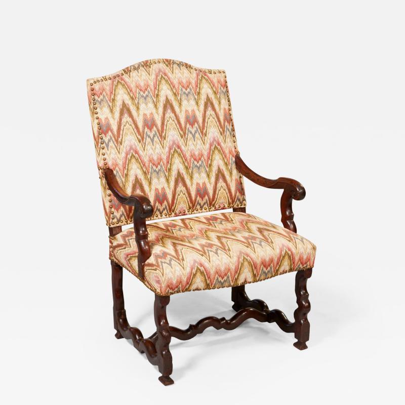 Baroque Walnut Armchair