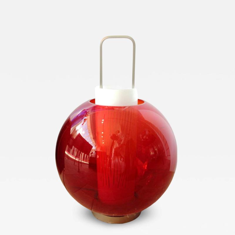 Barovier Toso Red Lanterna Lamp by Barovier Toso