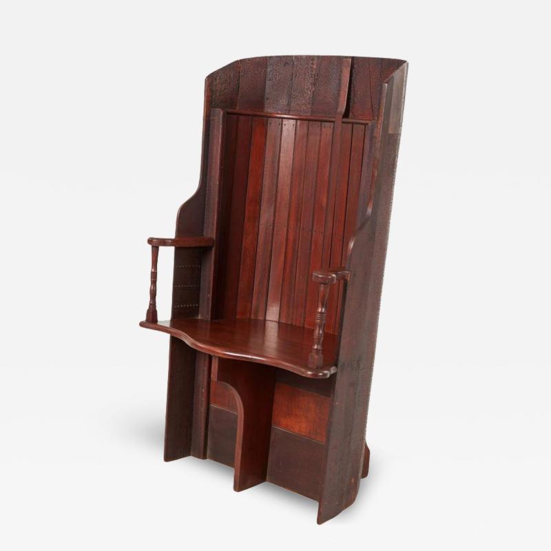 Barreled Back Wherry Chair