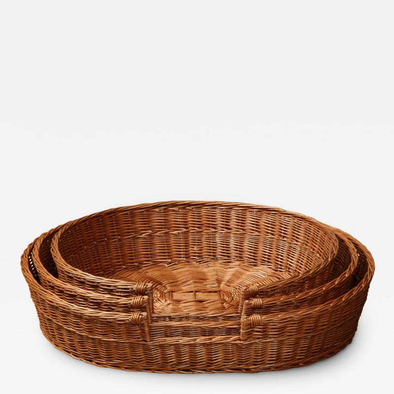 Basketweave Oval Pet Bed