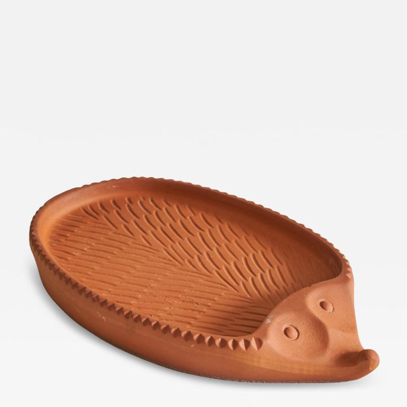 Bay Keramik Midcentury Hedgehog Bowl in Terracotta