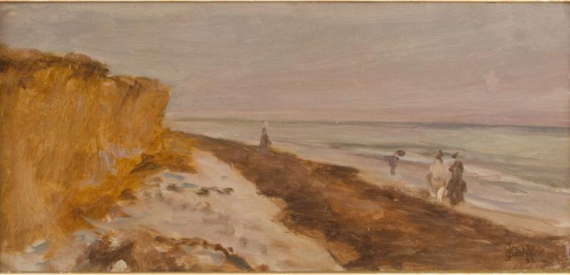 Beach at Sunset painting
