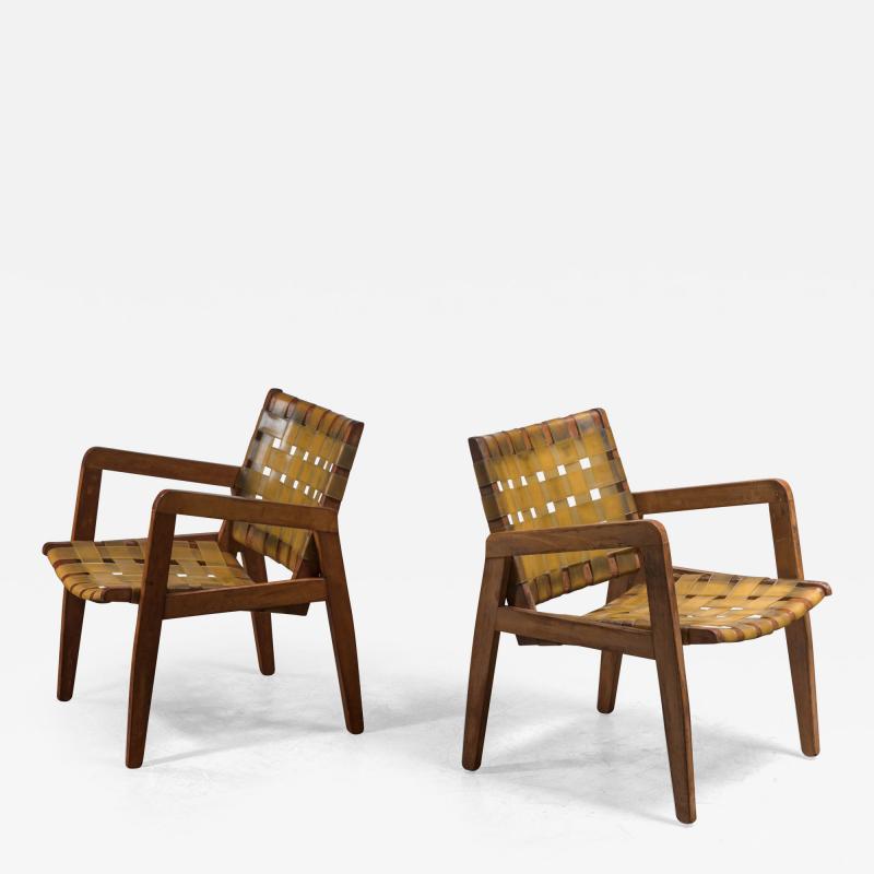 Beauchemin Brothers Pair of Webbed Armchairs USA 1950s