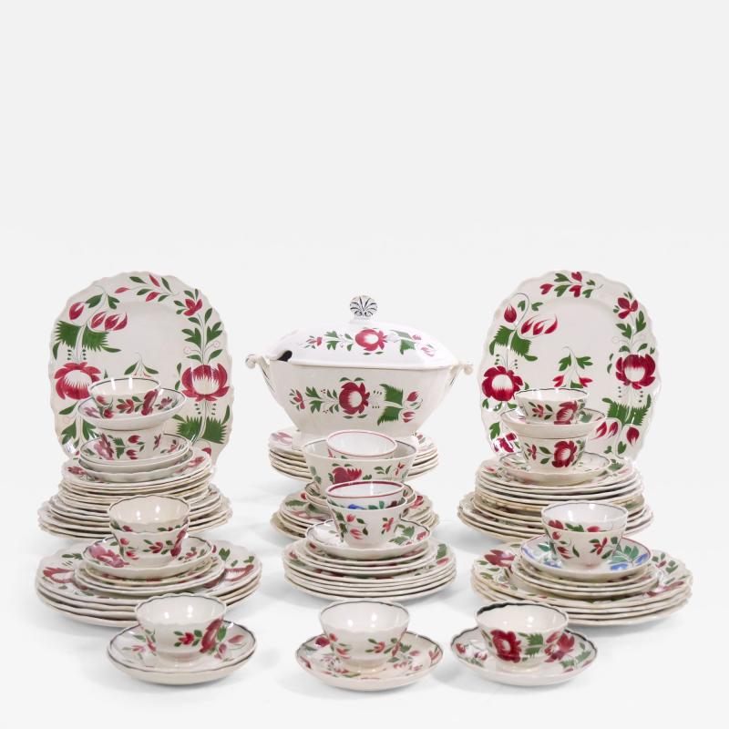 Beautiful American Adams Rose ironstone dinnerware Set