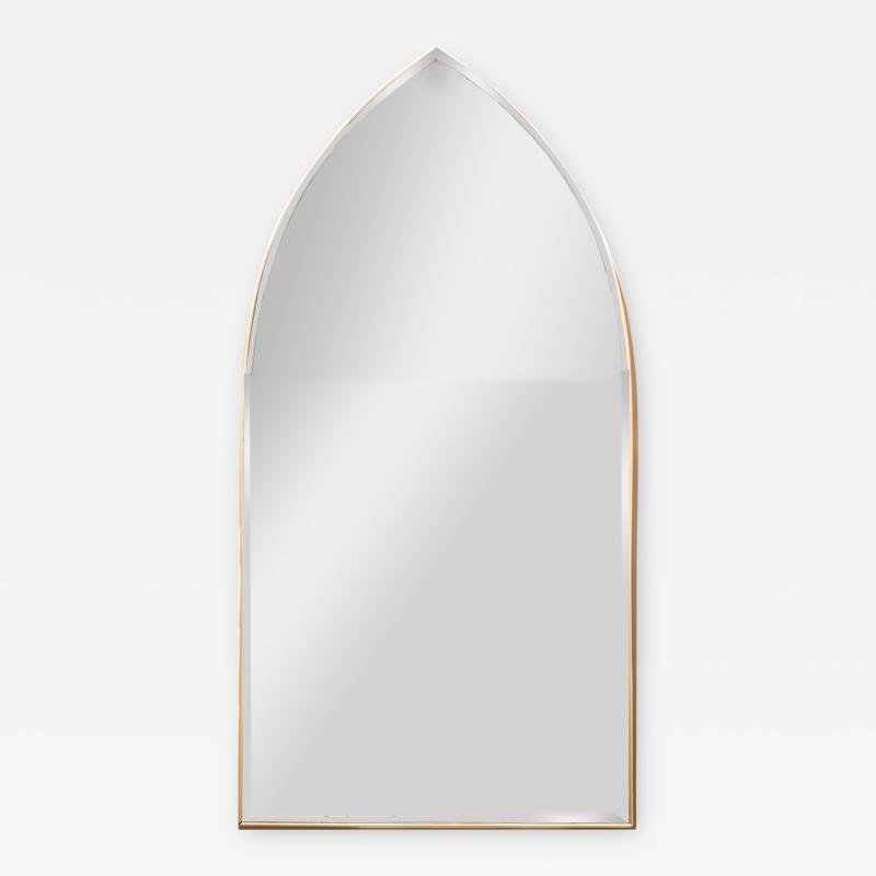 Beautiful Arch Top Mirror with Brass Frame 1970s