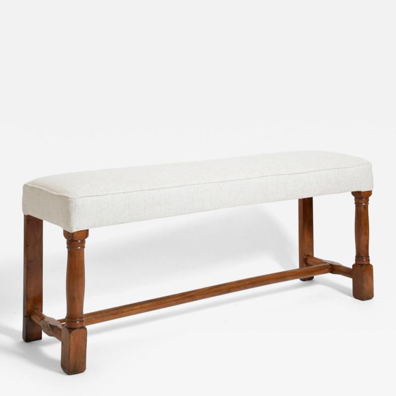 Beechwood piano stool 1910s 