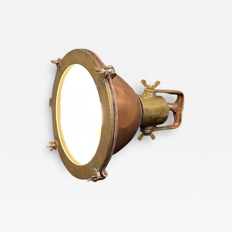 Beehive Nautical Brass Copper Pendant Lamp