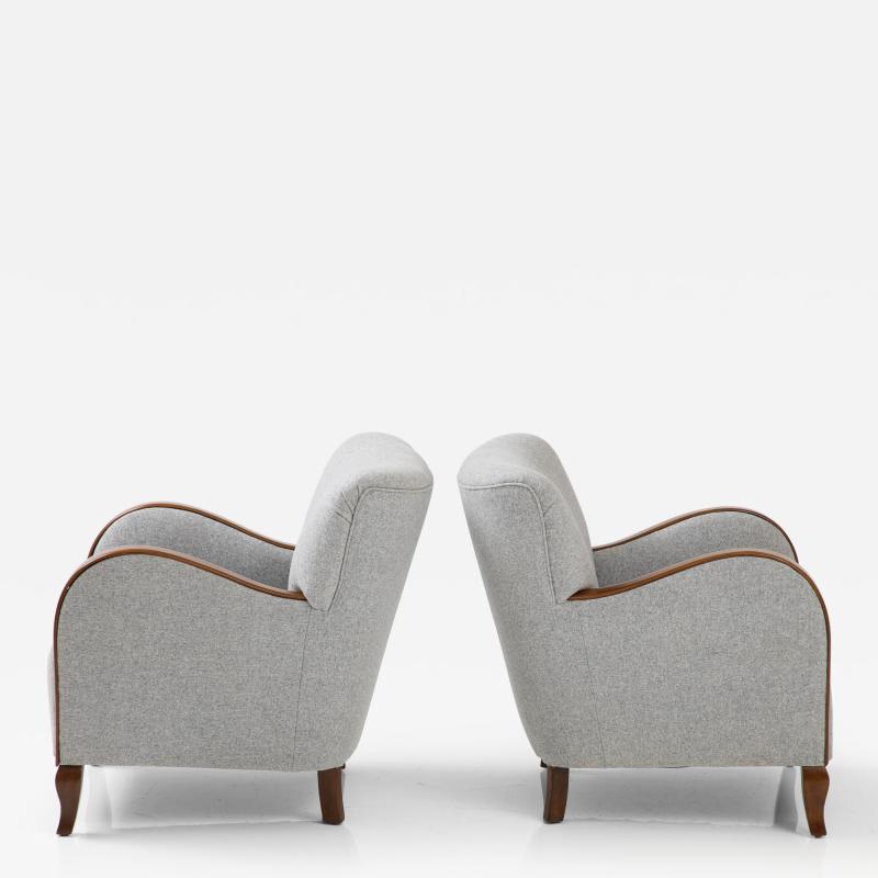 Belgian Art Deco Club Chairs