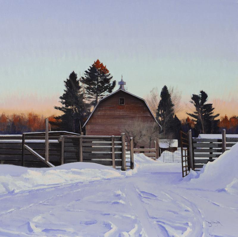 Ben Bauer Wysocki Barn at Last Light