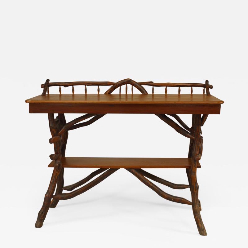 Ben Davis American Rustic Adirondack Serving Table