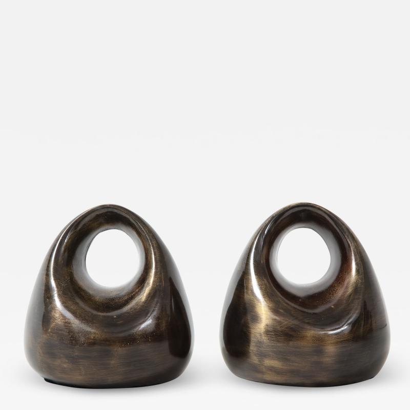 Ben Seibel Ben Seibel Antiqued Bronze Stirrup Bookends