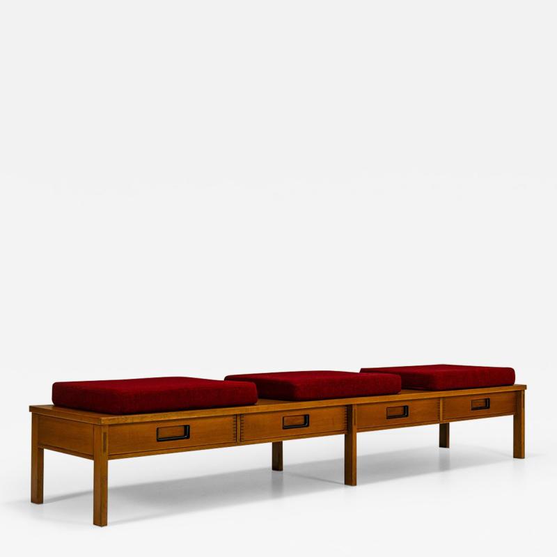 Bench in Walnut by Frattini Bettonica for Cantieri Carugati Italy 1956