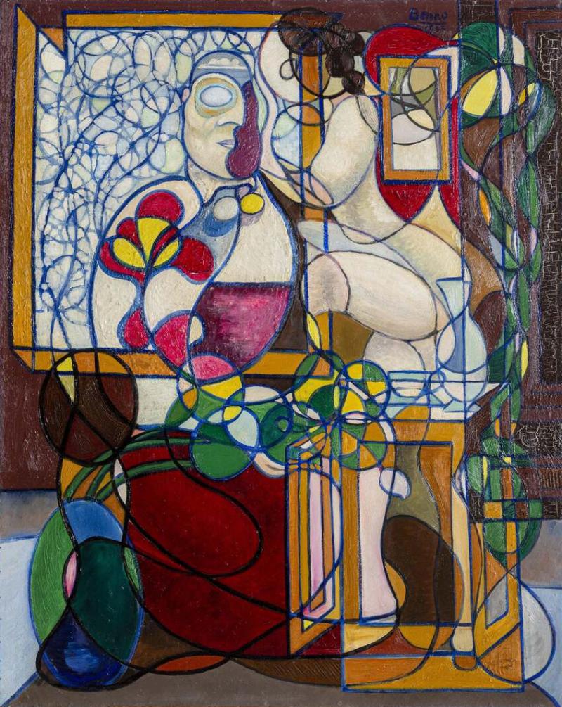 Benjamin Benno Lovers in the Living Room