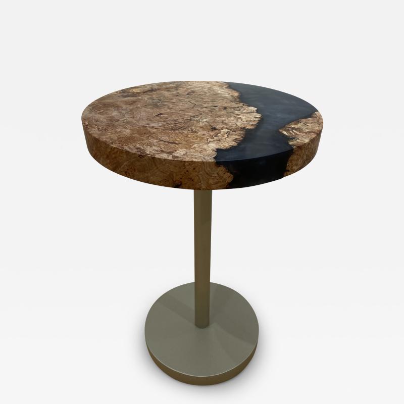 Benjamin McLaughlin Champagne Maple Burl Side Table