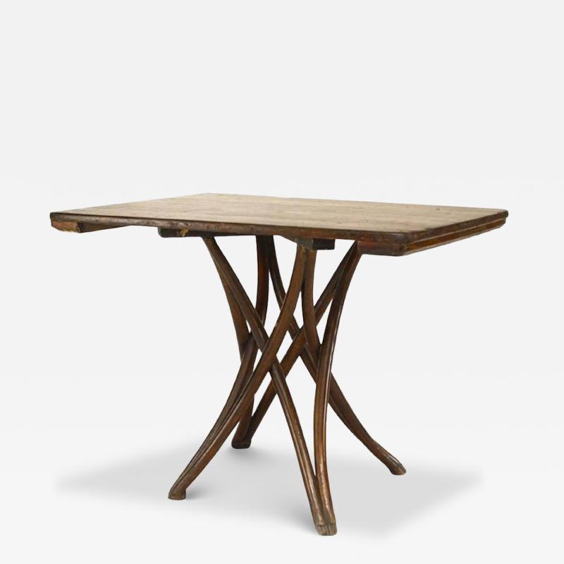 Bentwood Walnut Stained Caf Table