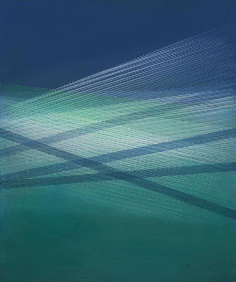 Bernadette Jiyong Frank Seascape Indigo Turquoise Green 