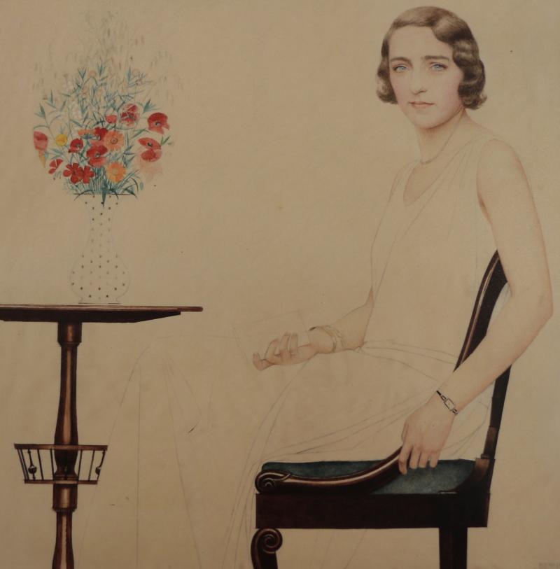 Bernard Boutet de Monvel Portrait of Miss Lise Brissaud by Bernard Boutet de Monvel circa 1928