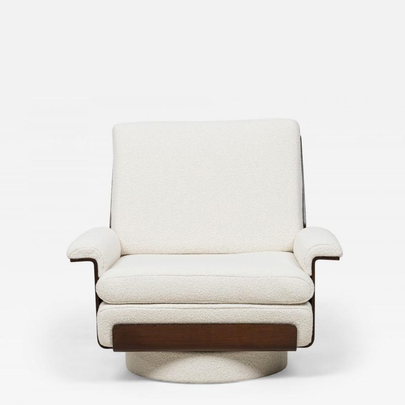 Bernard Brunier for Coulon Mid Century French Rosewood Viborg Armchair