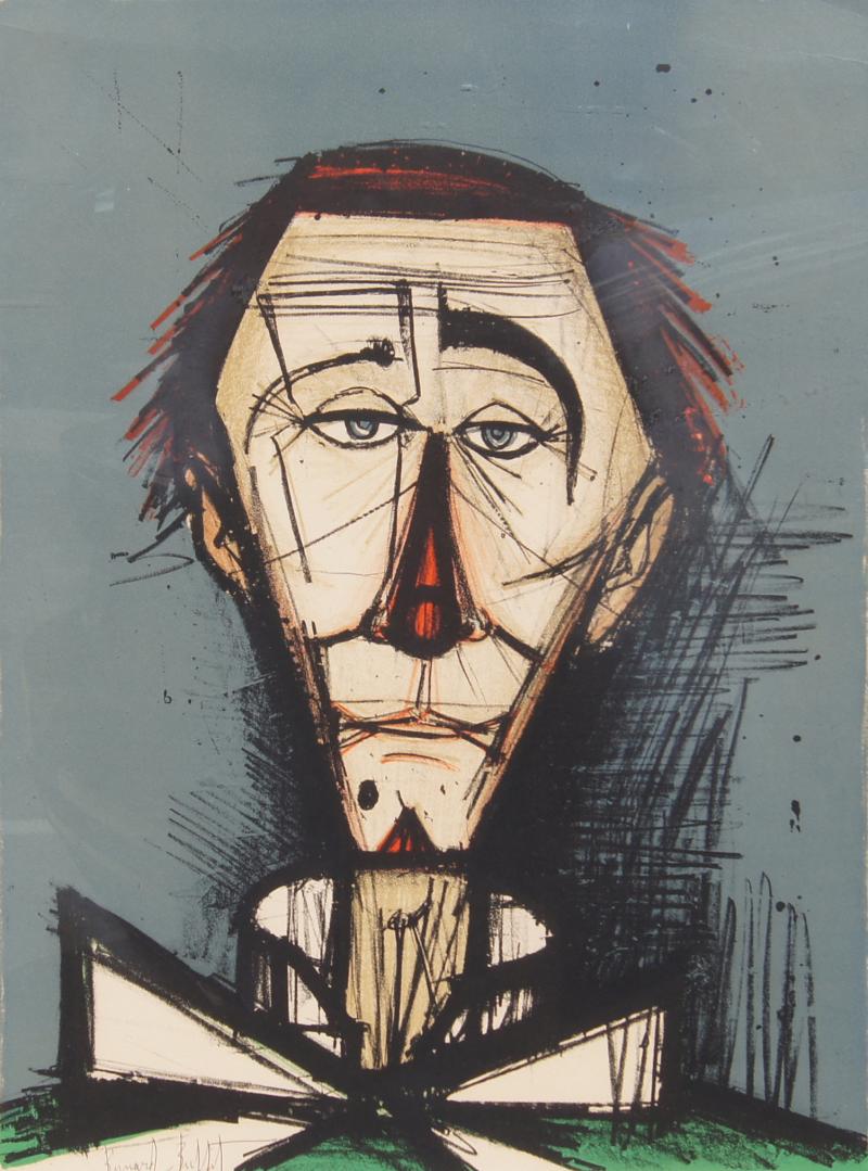 Bernard Buffet Bernard Buffet Color Lithograph Clown Head 32 120