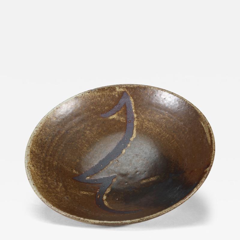 Bernard Howell Leach Bernard Leach attr St Ives Pottery A Japanese inspired reduced stoneware bowl 