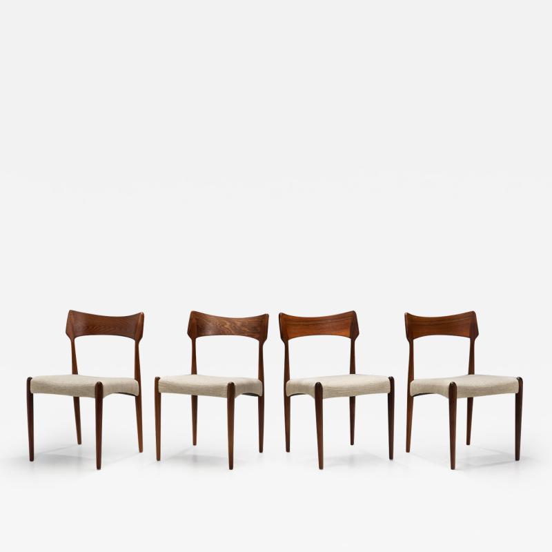 Bernhard Pedersen Son Bernhard Pedersen Son Model 142 Dining Chairs Denmark 1960s