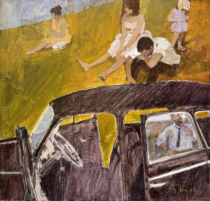Bernie Fuchs Psychological State Family Argument Matisse Like Illustration