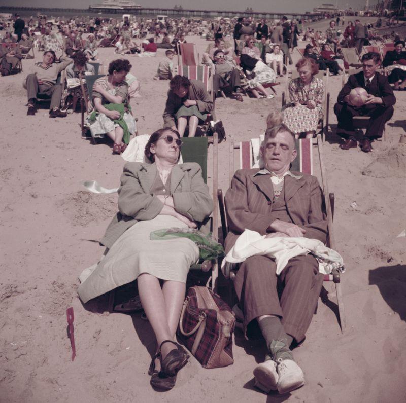Bert Hardy Relaxing On South End Beach