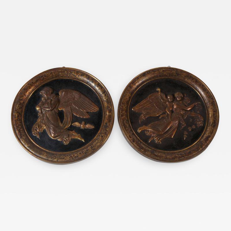 Bertel Thorvaldsen Neoclassical Day Night Roundels