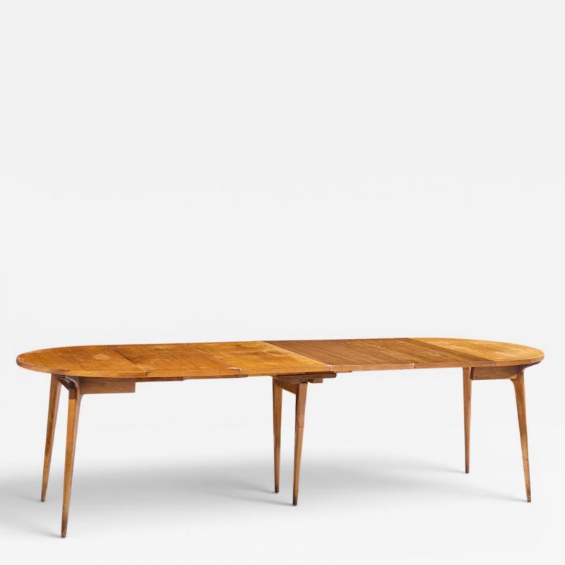 Bertha Schaefer Bertha Schaefer for Singer Sons Mid Century Walnut Dining Table with 4 Leaves