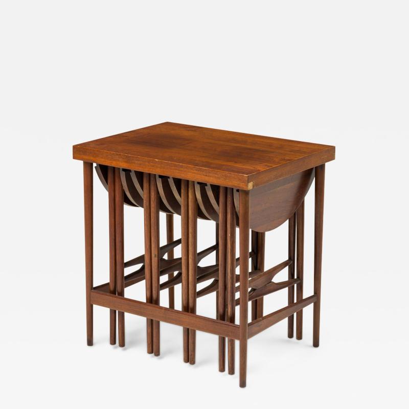 Bertha Schaefor Set of Bertha Schaefor for M Singer Sons American Nest of Occasional Tables