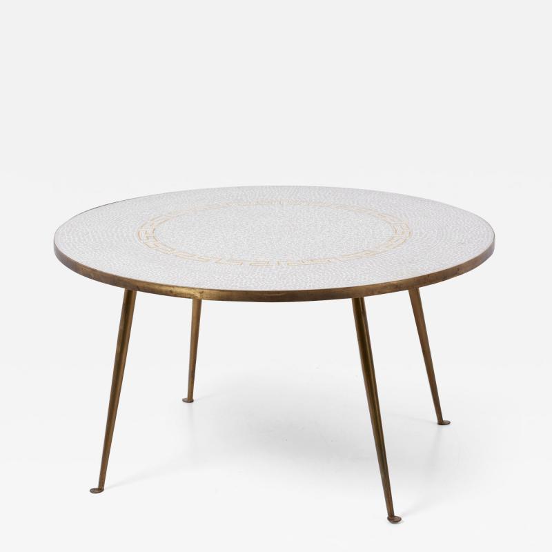 Berthold Muller Round Mosaic Coffee Table by Berthold M ller Oerlinghausen