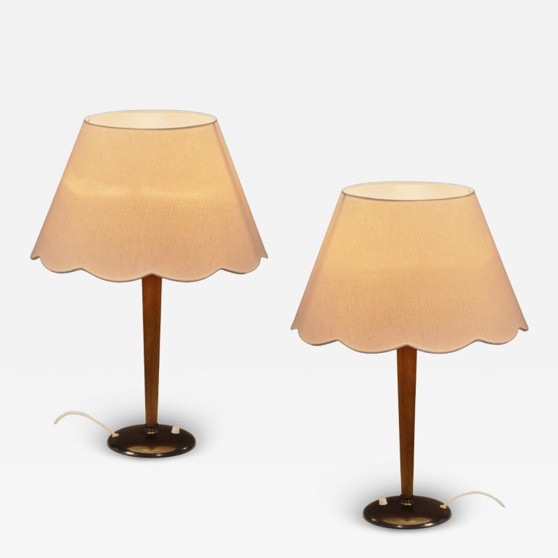 Bertil Brisborg Bertil Brisborg Model 31915 Table Lamps for Nordiska Kompaniet Sweden 1940s