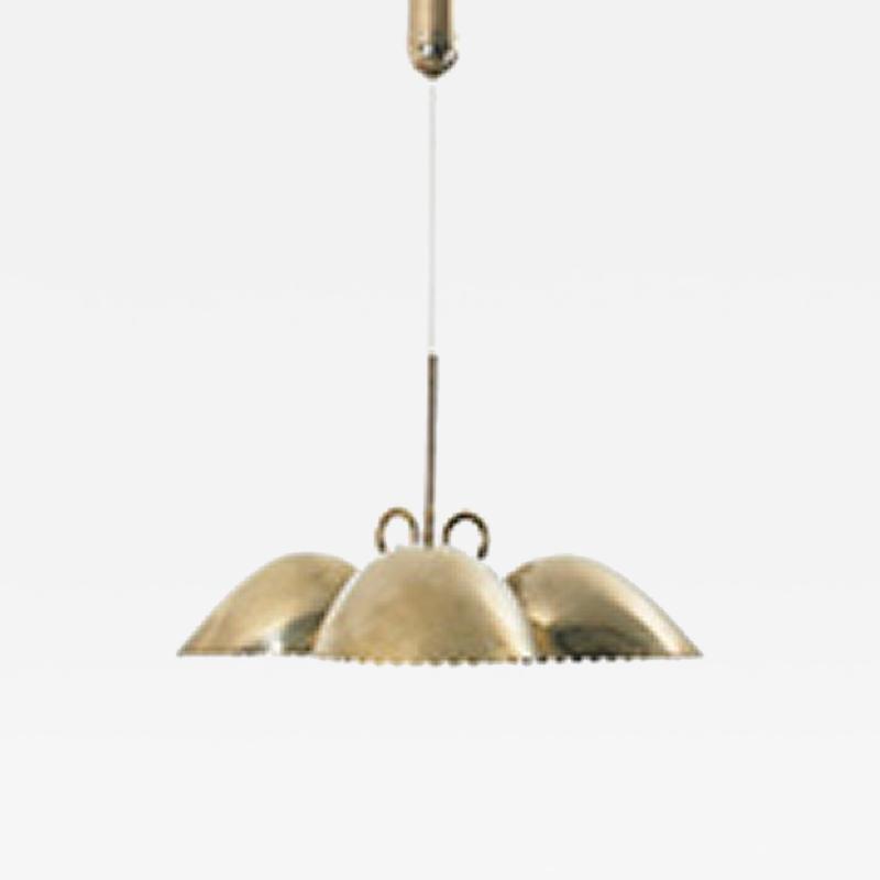 Bertil Brisborg Brass chandelier by Bertil Brisborg