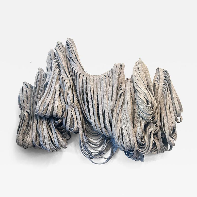 Bianca Pratorius Soft Felt Wall Sculpture Titled Folding Turns Signed 2016