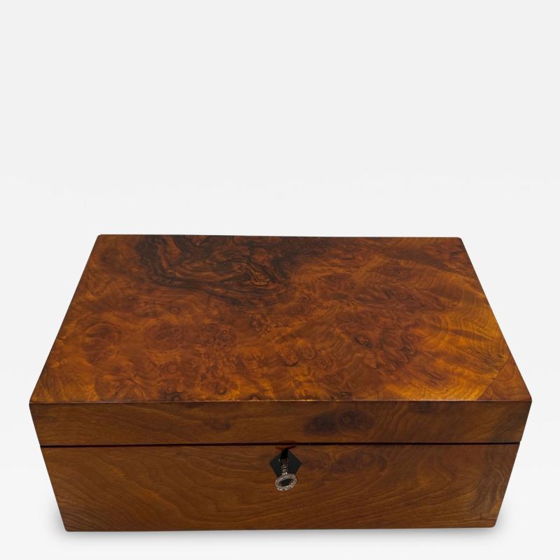Biedermeier Box Walnut Veneer South Germany circa 1830
