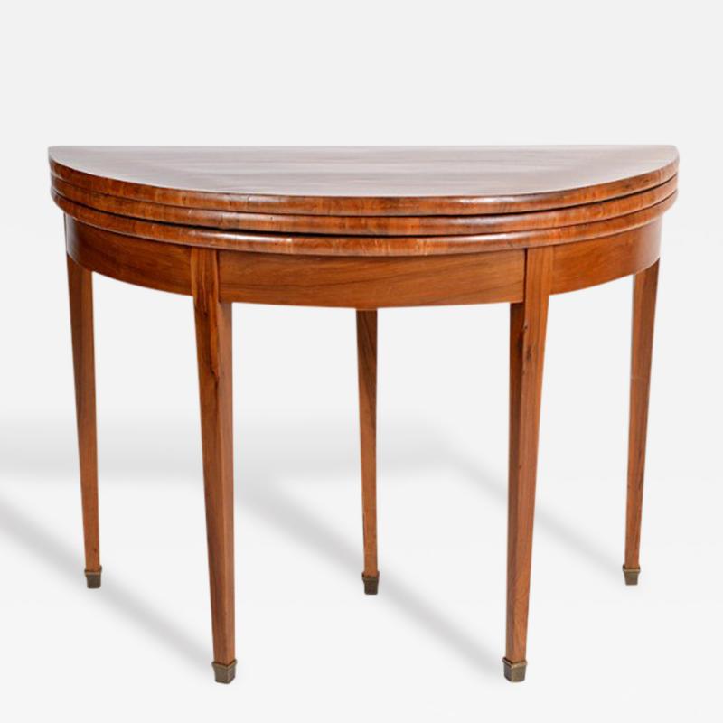 Biedermeier Cherry Triple Top Console Card Table