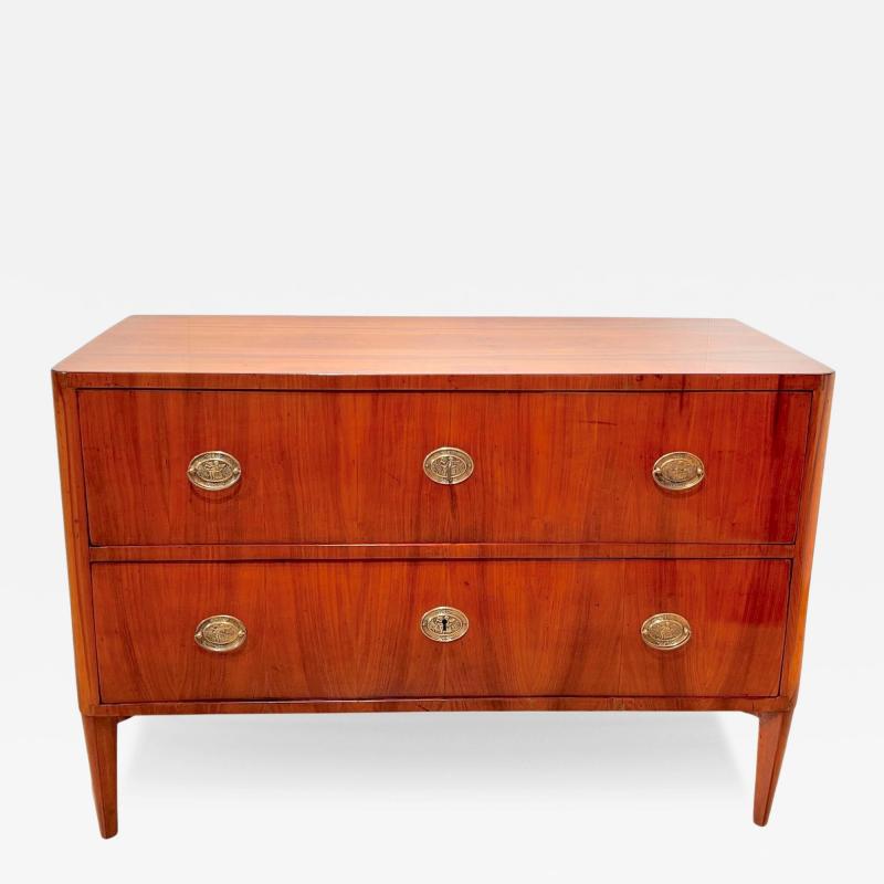 Biedermeier Commode Cherry Veneer Brass South Germany circa 1820