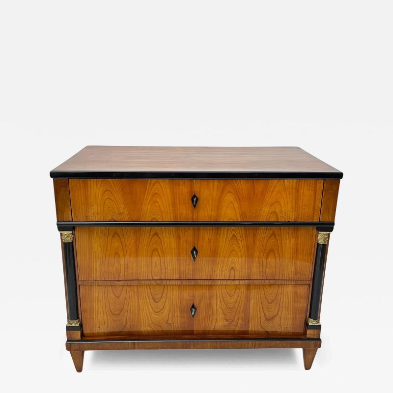 Biedermeier Commode Cherry Veneer Brass South Germany circa 1820