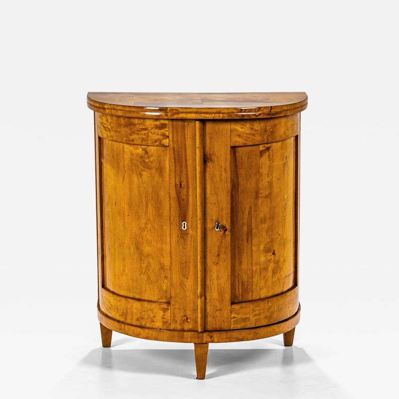 Biedermeier Demi Lune Cabinet circa 1830