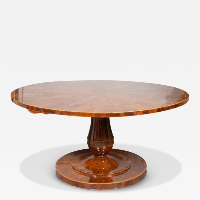 Biedermeier Mahogany And Satinwood Center Table