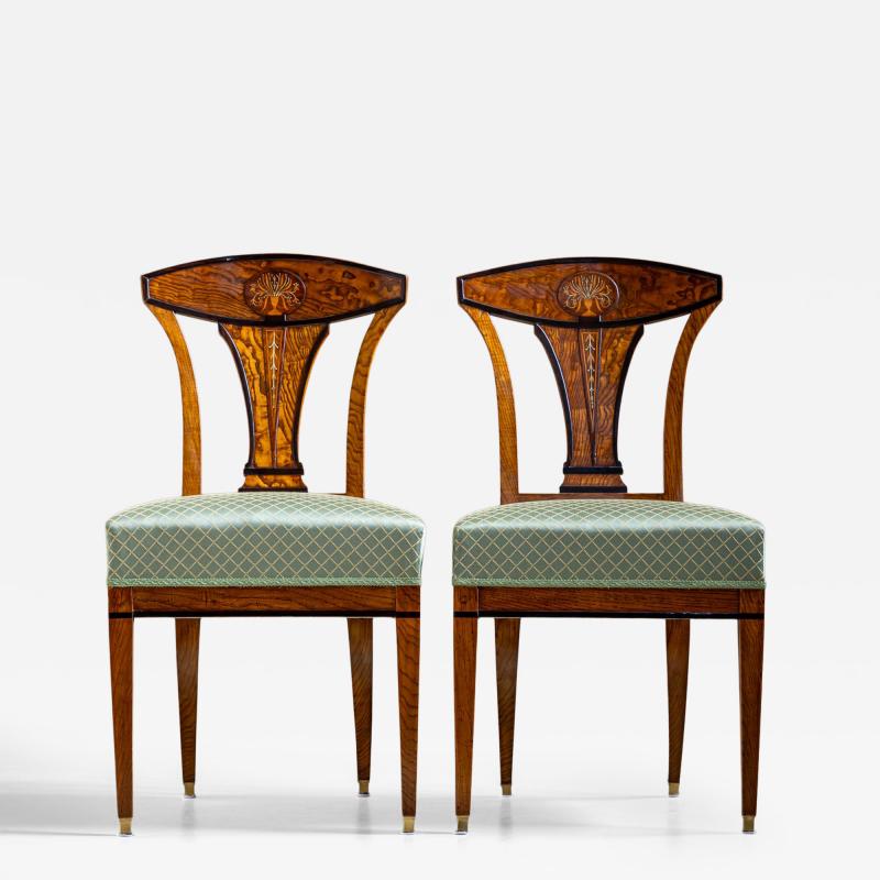 Biedermeier Side Chairs Vienna around 1810