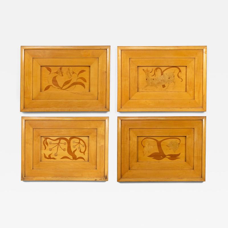 Biedermeier Style Wooden Wall Plaques