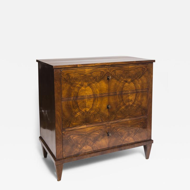 Biedermeier Walnut Chest Of Drawers