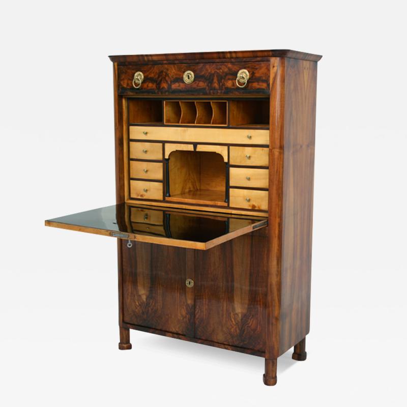 Biedermeier Walnut Secretaire Vienna c 1825 