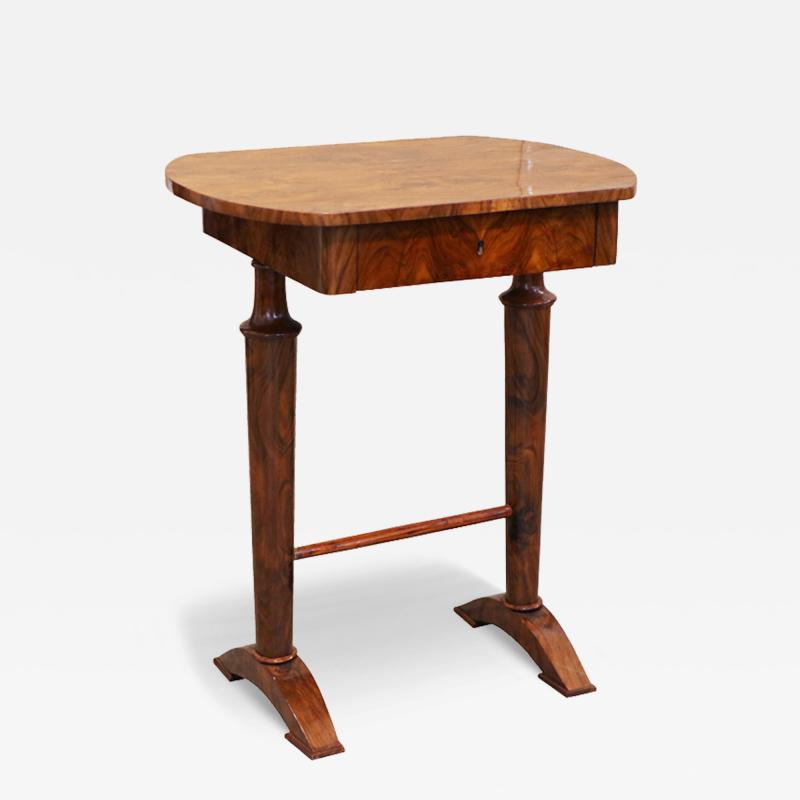 Biedermeier Walnut Side Table Vienna c 1825 