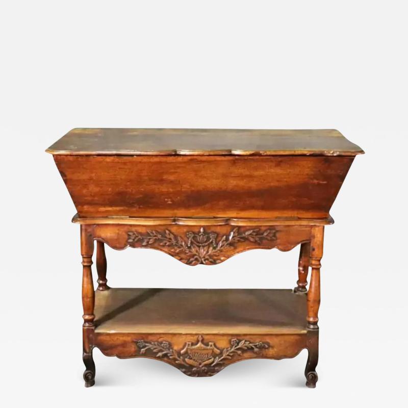 Big Antique French Country Dough Bin Table