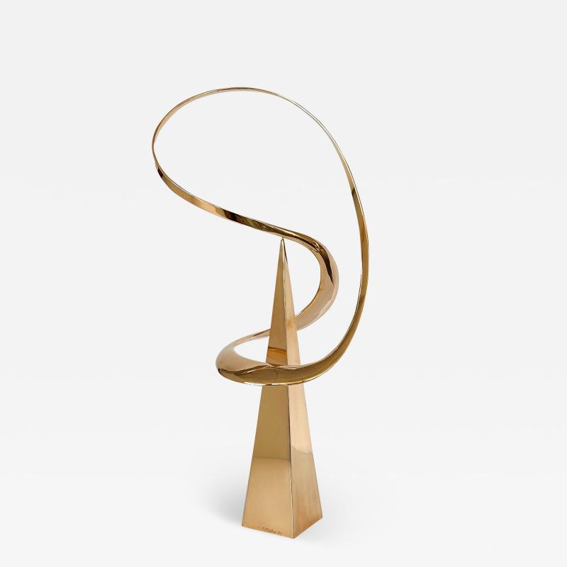 Bill Keating Bill Keating Large Bronze Kinetic Abstract Sculpture