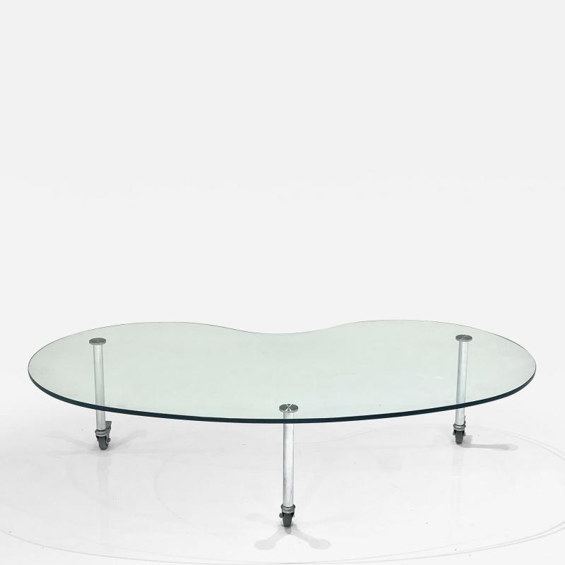 Biomorphic Glass Top Coffee Table