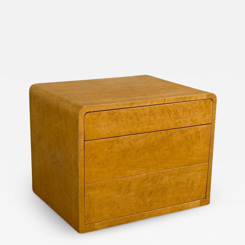 Birdseye Maple Waterfall Night Stand End Table 1970